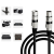 Massa MYE-XLR-MF - przewód, kabel XLR (3-pinowy, męski-żeński, 50cm, czarny)